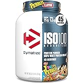 Dymatize x Fruity Pebbles ISO100 Whey Protein Powder Isolate, 25g of Protein, 5.5g BCAAs, 120 Cal., Gluten Free, 1g Fat, 1g Sugar, 2g Carb (45 Servings)