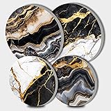 Abstract Geometric Art Stove Burner Covers Set of