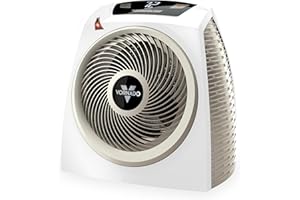 Vornado AVH10 (2025) Space Heater for Home, Fan Only Option, Digital Display with Adjustable Thermostat, Advanced Safety Features, Auto Climate Control, Whole Room Electric Heater for Indoors, White