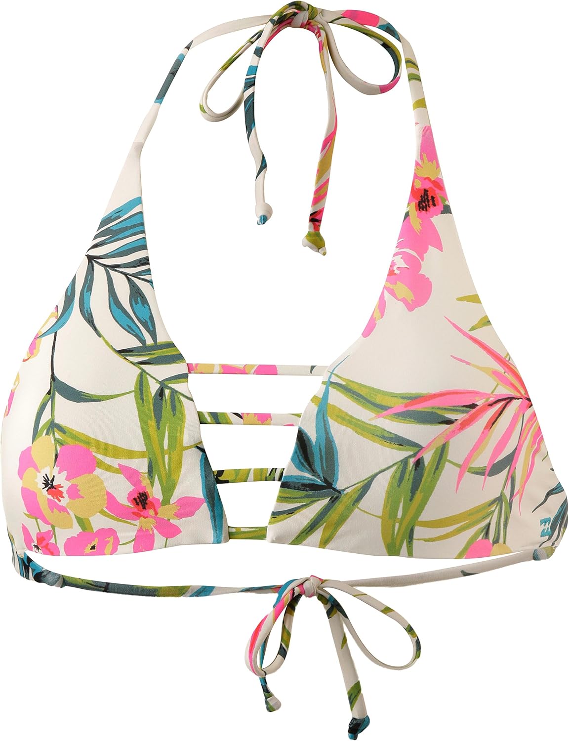 billabong white bikini top