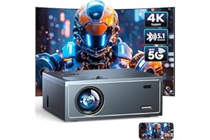 Projector with Wifi and Bluetooth, OWNKNEW Movie Projector with Speaker for Home Theater,1080P Full HD Outdoor Video Projector Compatible with TV Stick, Laptop, Smartphone, Xbox, PS5