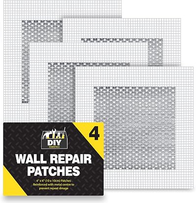 SOL Wall Repair Patch 10x10cm Self Adhesive Plasterboard Hole Filler