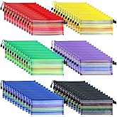 QWORK 72 Pcs Pencil Pouches Bulk, 6 Assorted Colors Mesh Zipper Pouches, 9x4.7 Inch Nylon Pencil Cases