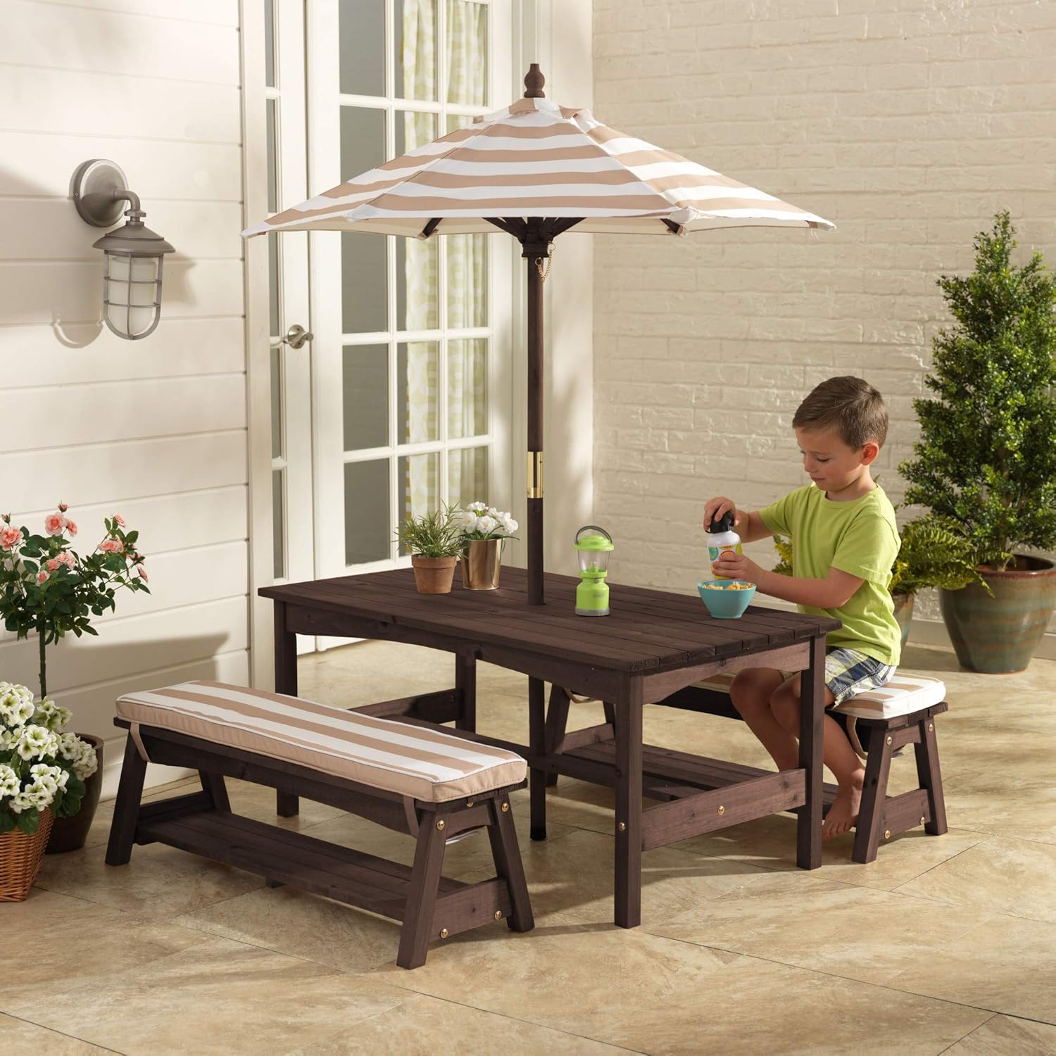 children's table & bench set