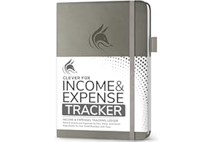 Clever Fox Income & Expense Tracker – Accounting & Bookkeeping Ledger Book for Small Business – Income & Expense Record Noteb