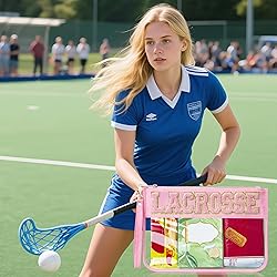BuyCard 2 Pcs Lacrosse Gifts Makeup Bag with