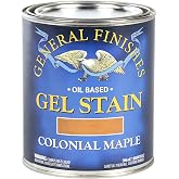 General Finishes Oil Base Gel Stain, 1 Quart, Colonial Maple