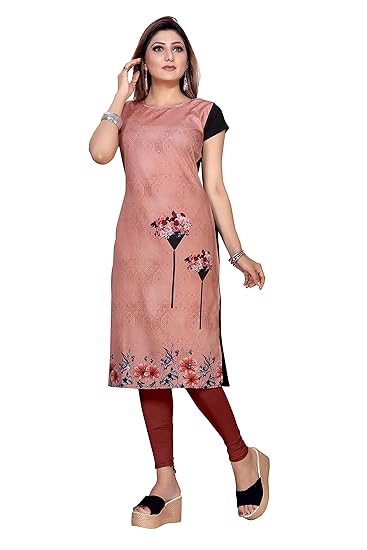 Crepe Straight Kurtis for Women's