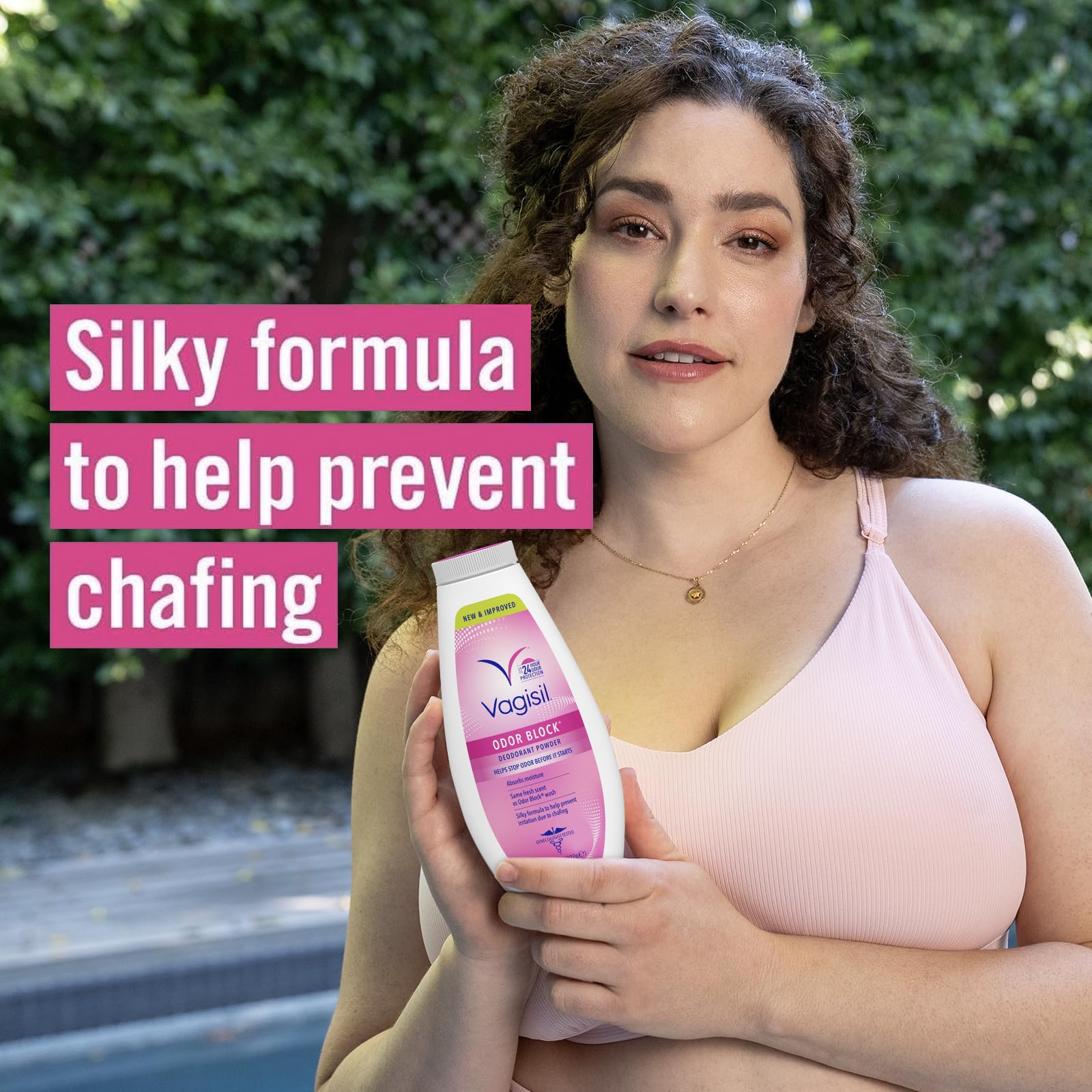 Vagisil Odor Block Deodorant Powder for Women, Helps to Prevents Chafing, Talc-Free, 8 Ounce (Pack of 3)