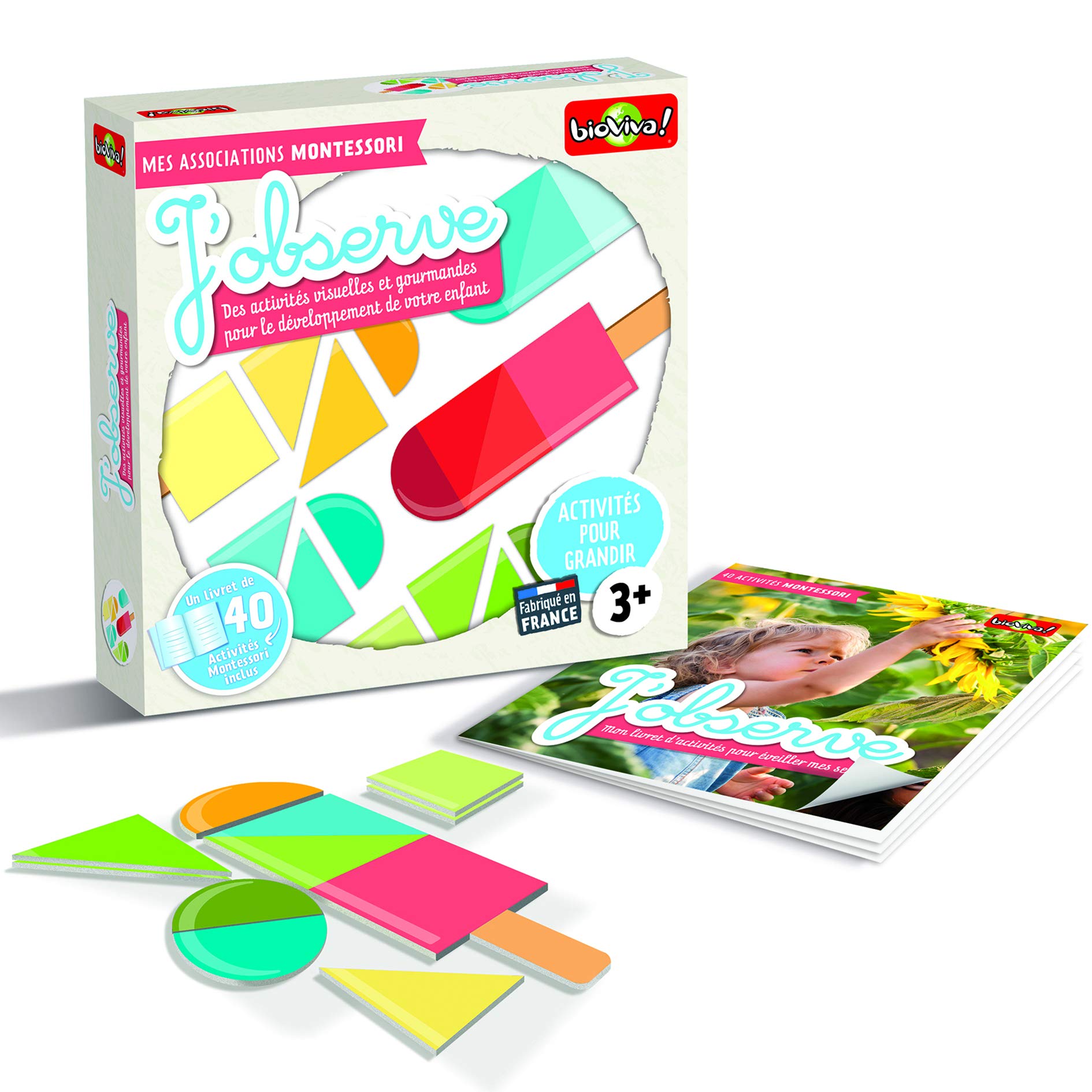 Bioviva 111218 Montessori Associations-I Observe Card Game, Multi-Color