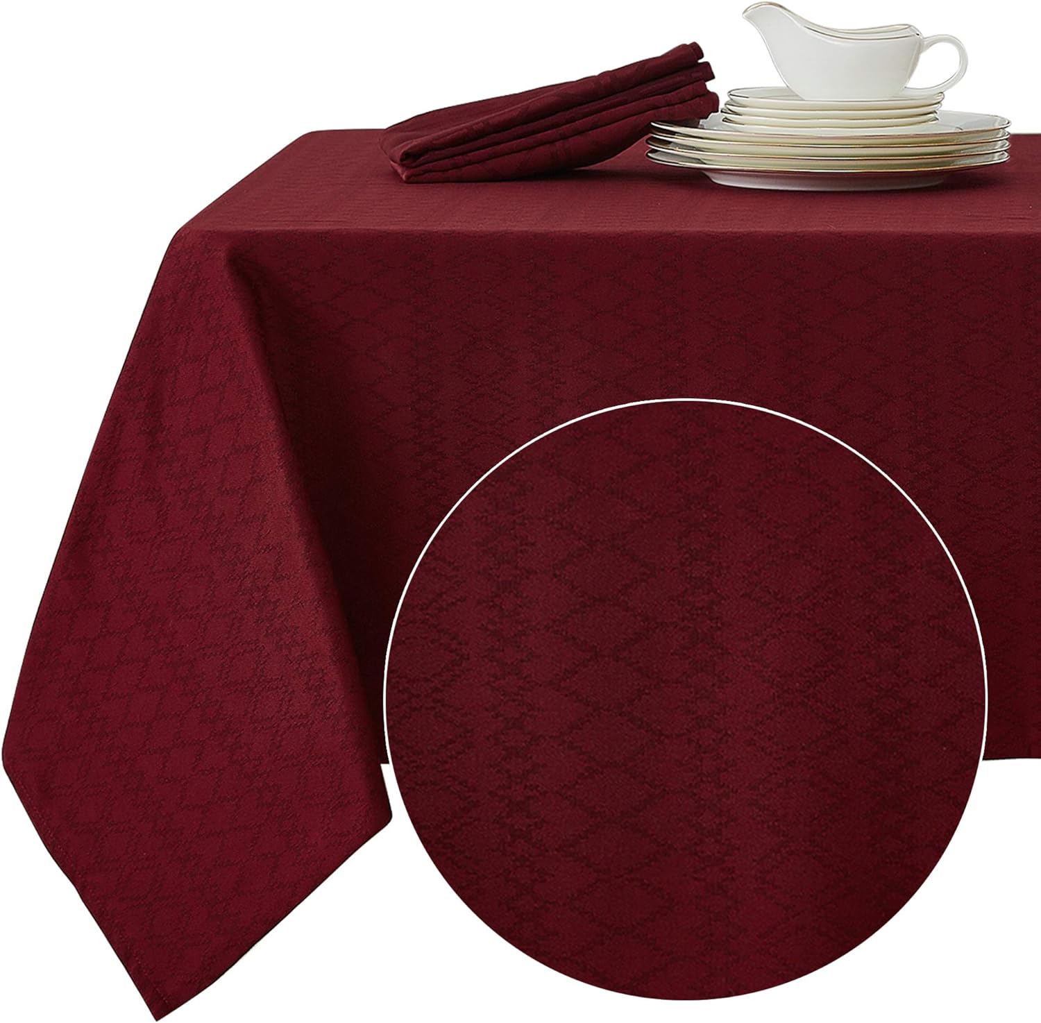Best 5ft table cloth burgundy vinyl