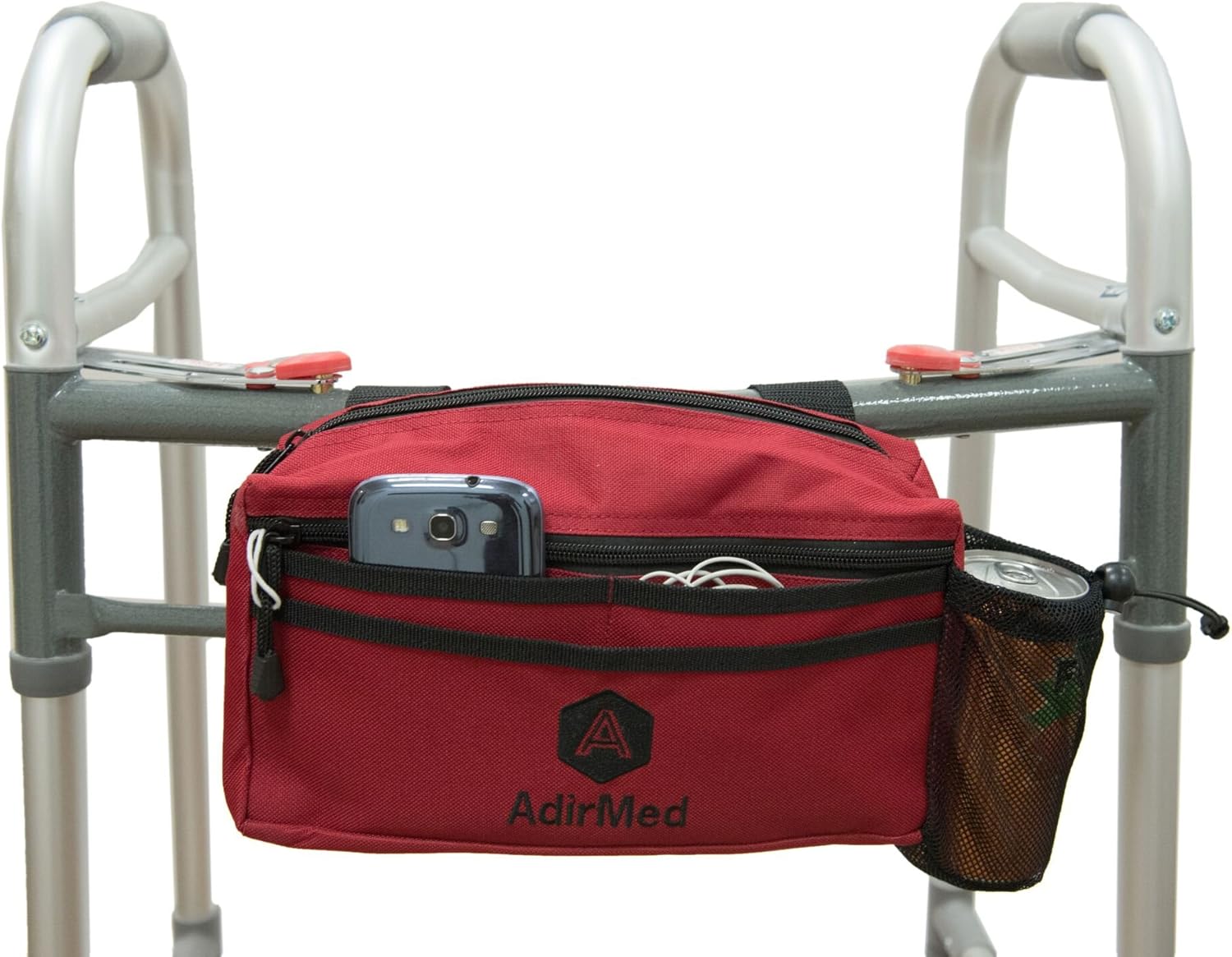 AdirMed Wheelchair Pouch - Rollator Pouch - Walker Pouch - Pink: Health & Personal Care