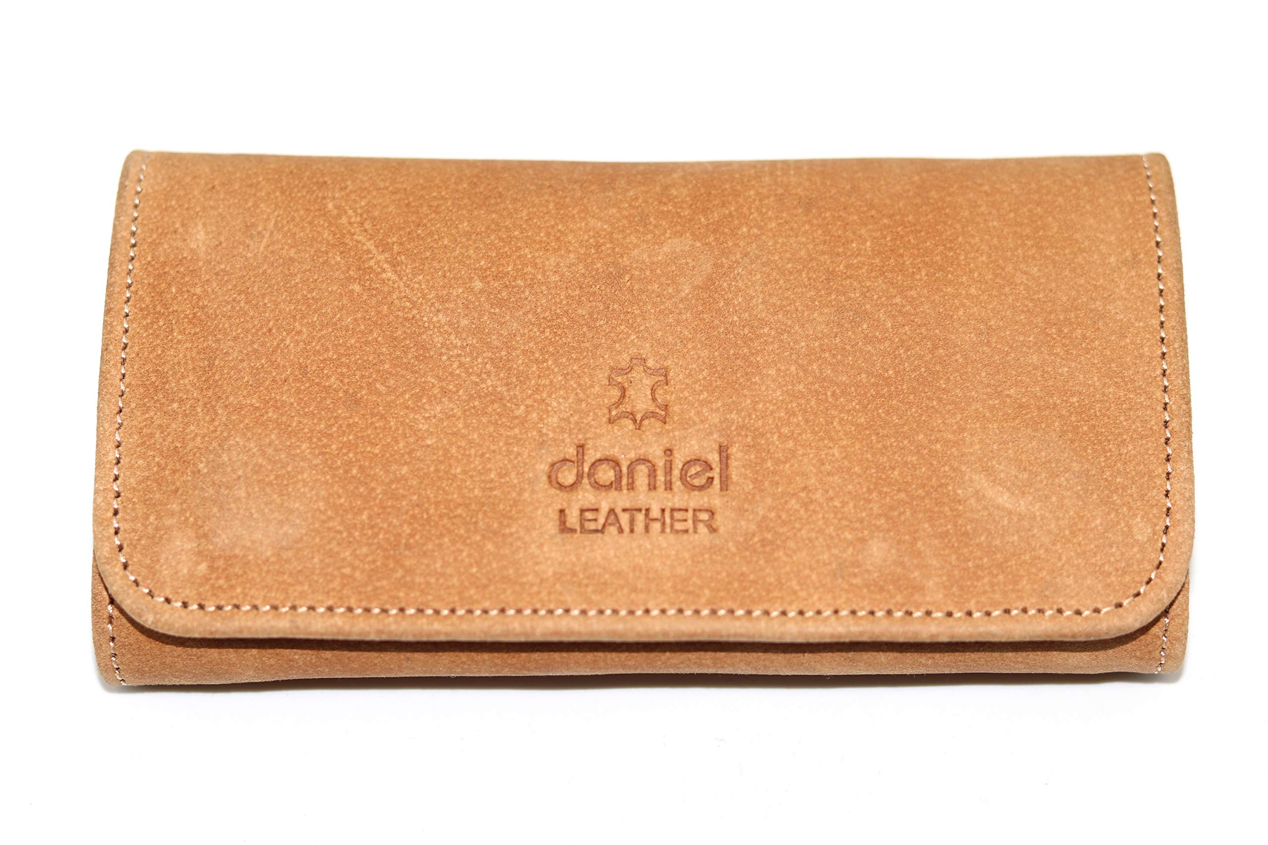 Pure Leather Tobacco Pouch Hold up to 50 Gram Bag (Tan)