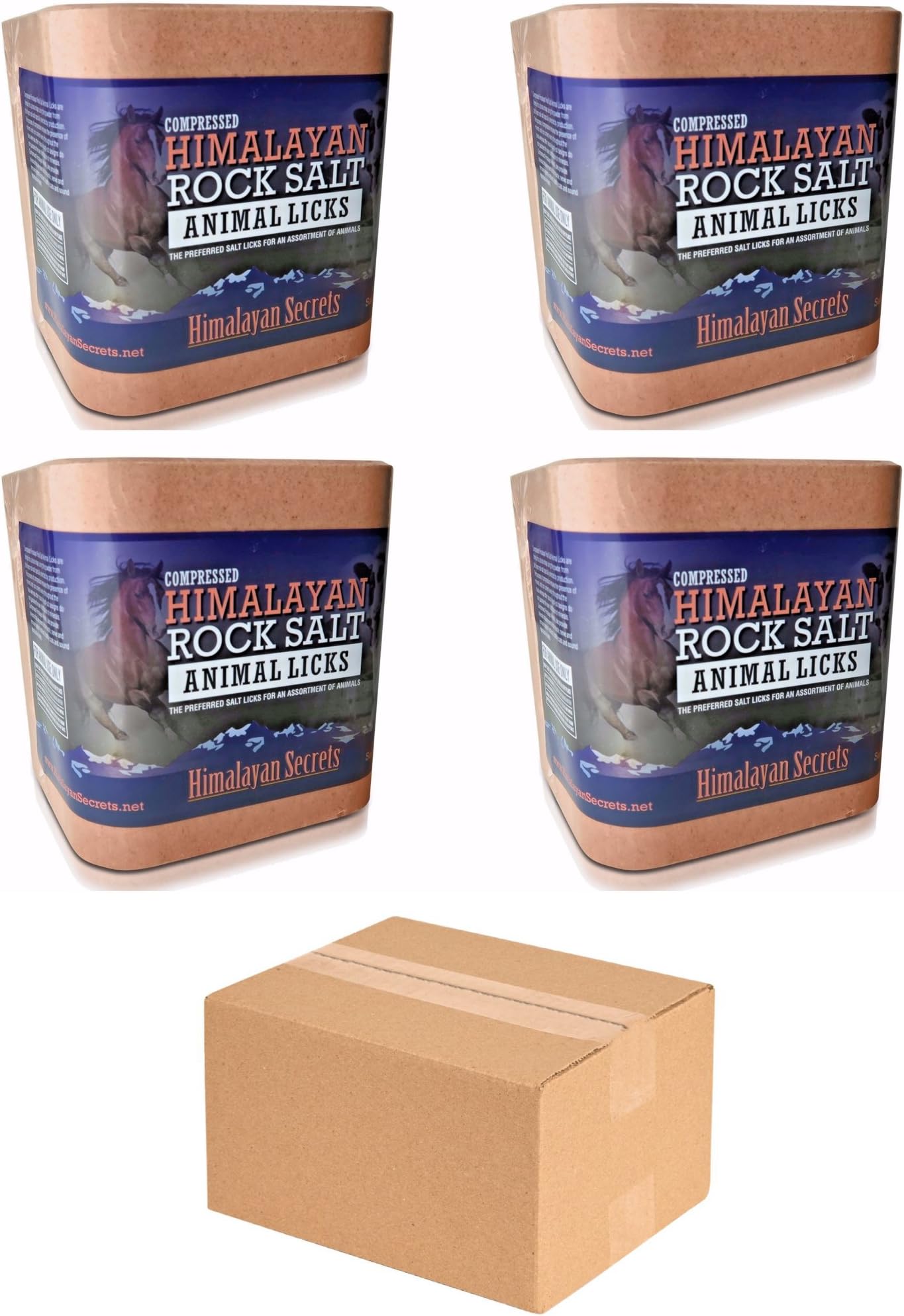 Compressed Himalayan Salt Lick for Horse, Cow, Goat, etc. Made from Specially Selected Higher Quality Himalayan Salt - Evenly Distributed Minerals - 100% Pure & Natural