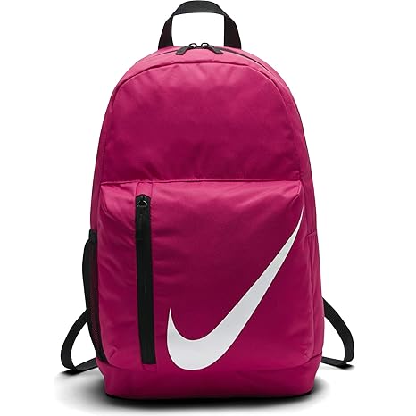 black and white pink backpack