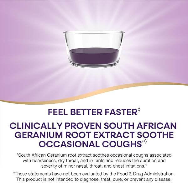 NATURE’S WAY SAMBUCUS COUGH RELIEF +(1) IMMUNE SYRUP*, FEEL BETTER FASTER(1), CLINICALLY PROVEN SOUTH AFRICAN GERANIUM, WITH ELDERBERRY EXTRACT, VITAMIN C & ZINC, 8 OZ (PACKAGING MAY VARY)