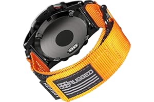HEMSUT H Compatible With Garmin Watch Band, Super Rugged Nylon Sports Strap With Woven Loop Design, For fēnix/Forerunner/Vivoactive/Approach/MARQ/quatix/D2 Series Tough Replacement Band For Men