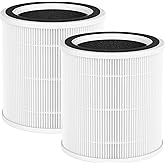 FCFMY 2 Pack AC400 Replacement Filter Compatible with Purivortex AC400 Air Cleaner Purifier, 3-in-1 AC400 Filter, White