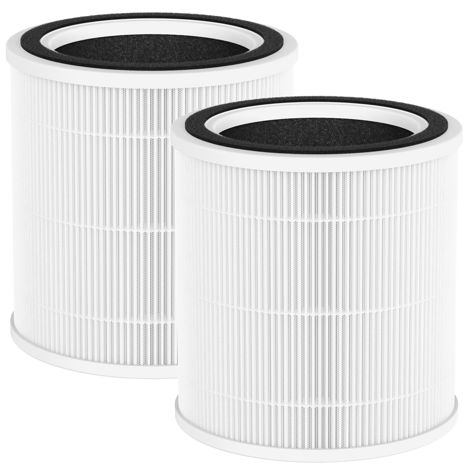 Photo 1 of 2 Pack AC400 Replacement Filter Compatible with Purivortex AC400 Air Cleaner Purifier, 3-in-1 H13 True HEPA Technology High Efficiency, White