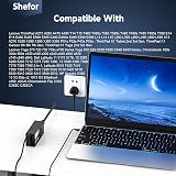 shefor 65W USB C Laptop Charger for Lenovo ThinkPad & Chromebooks 65W view 4