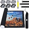 Puzzle Mat Roll Up Puzzles Board for Jigsaw Up to 2000, 1500, 1000, 500 Pieces Large Portable Table Saver Mats Puzzle Keeper Cover with Sorter Trays Storage Bag Kit Holder Organizer Pad for Adults Kid