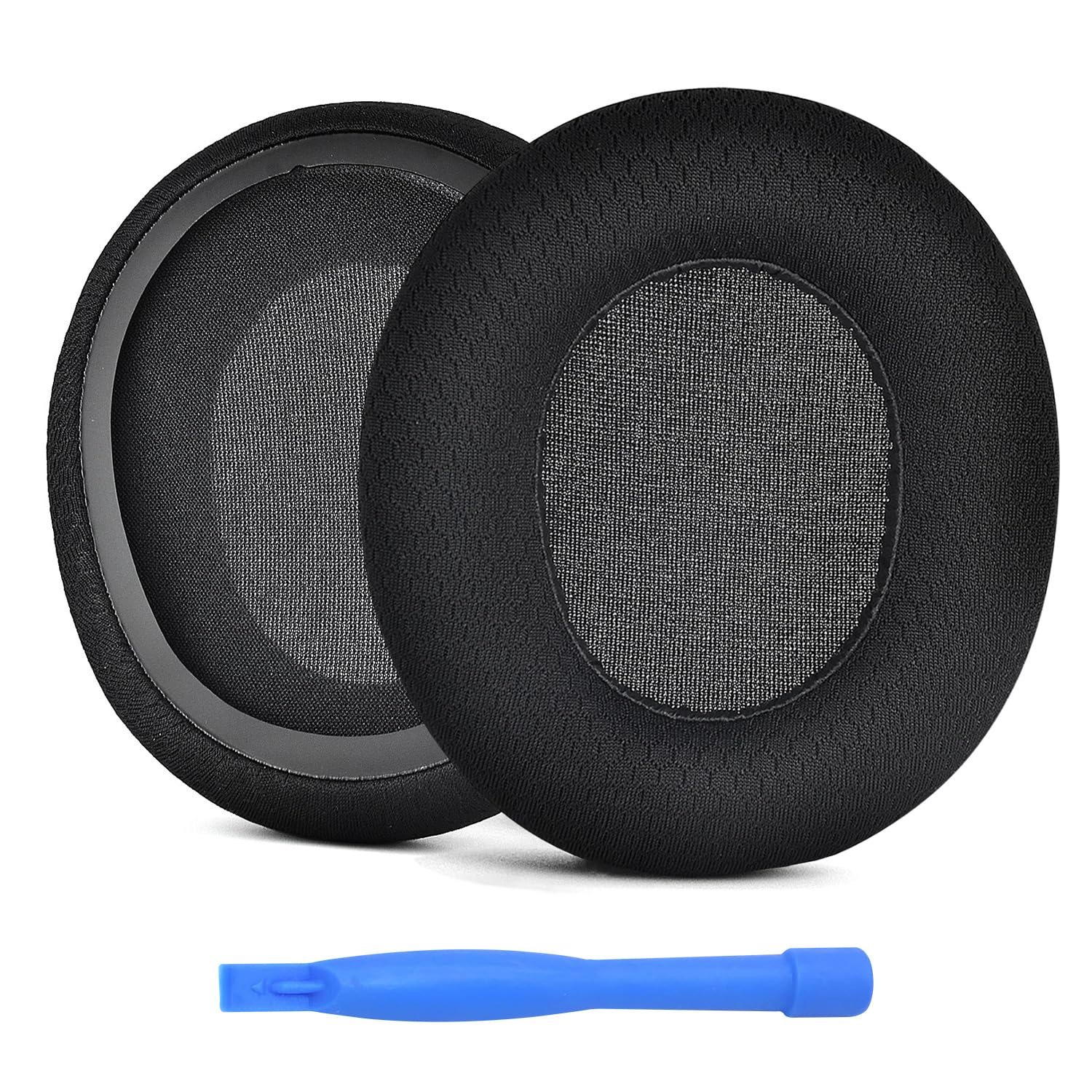 Ear Pads Replacement for SteelSeries Arctis 1/3 / 5/7 /9 / Pro & Prime Wireless Gaming Headset by MMOBIEL - Mesh Fabric Ear Pad Cushions Replacement – Black