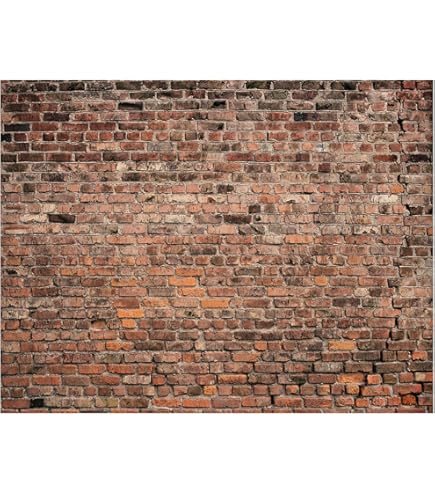 9X6Ft Red Brick Wall Backdrop Vintage Old Stone Brick Photography Backgroun - View #5