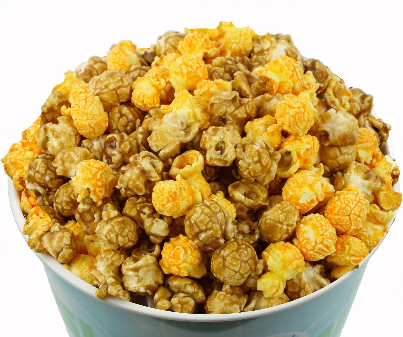 Signature Popcorn, 1-Gallon Thank You Gift Bucket, Perfect Duo (Caramel & Cheddar Popcorn Mix), Reusable Plastic Container, Sweet & Savory Snack, Gluten-Free, Gourmet Holiday Gift, Multi Language Design