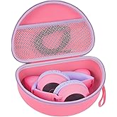 Headphone Case for Riwbox CT-7 Pink/for Jack CT-7S Cat Green 3.5mm/ for iClever IC-HS01/for Picun/for FosPower Bluetooth Wireless Over-Ear Headphones Headset Box Only,Rose Red