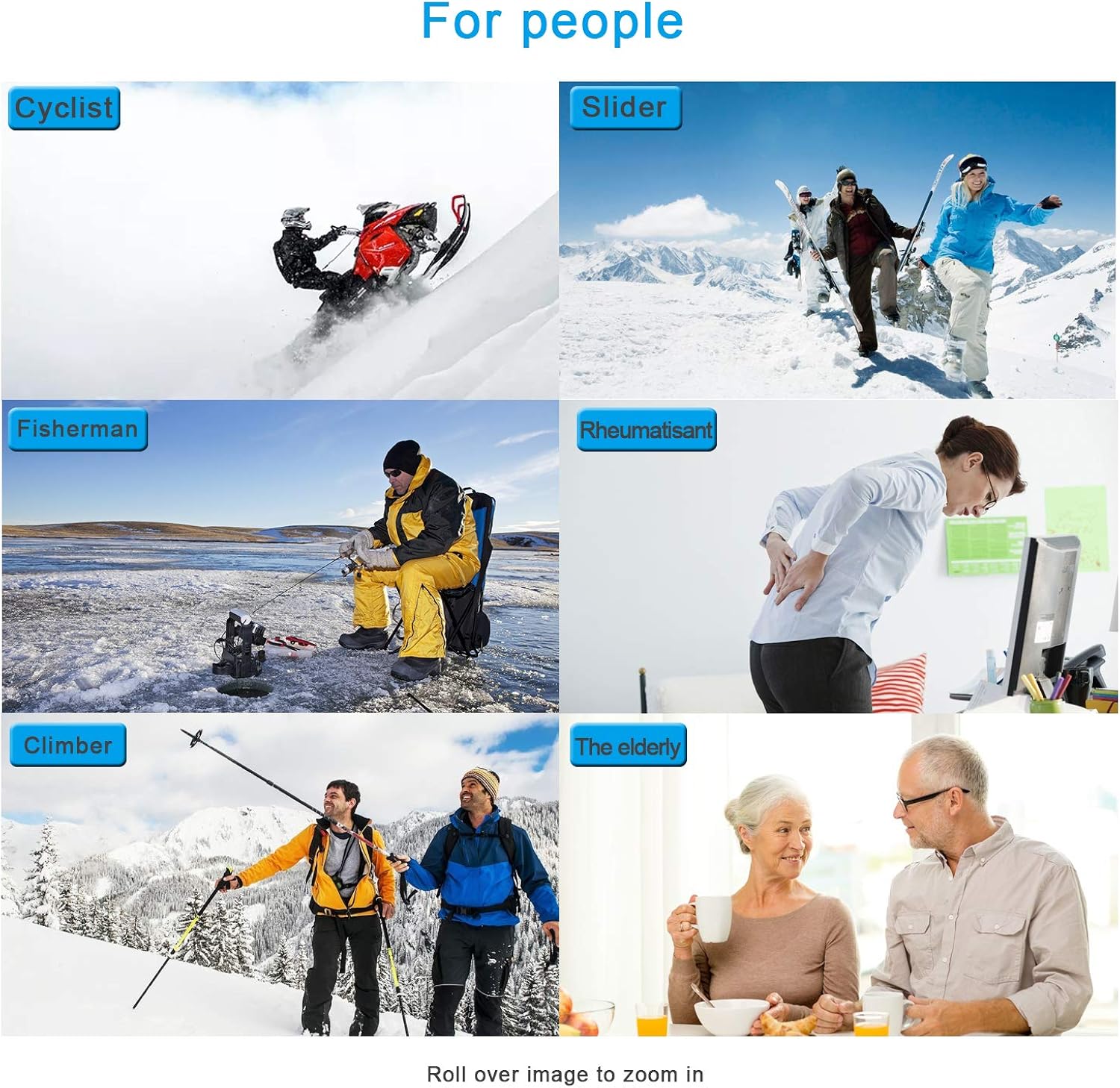 Upgraded Heated Gloves for Men Women,Electric Ski Motorcycle Snow Mitten Glove Arthritis: Clothing