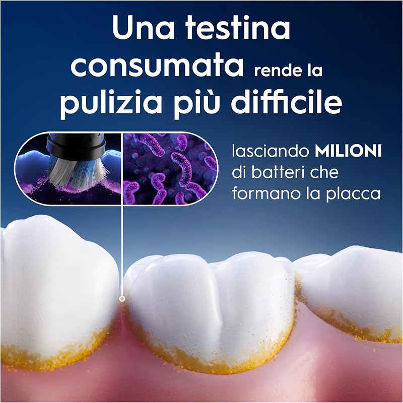 Testine di Ricambio iO Radiant White, Bianche, 8 Ricambi