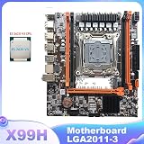 Lodokdre X99H Motherboard LGA2011-3 Xeon E5 V3 CPU DDR4 Supports 2678 2666 view 3