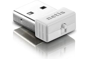 Netis WF2120 Wireless N150 Nano USB Dongle, Ideal for Raspberry, Windows, Mac OS, Linux, RTL8188CUS, Plug in and Forget, Whit