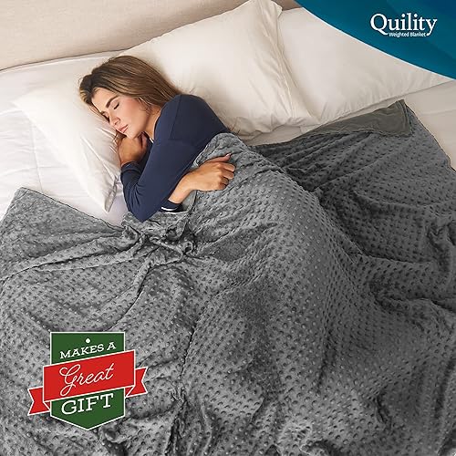 Quility Weighted Blanket for Adults 15 LB King Size Heavy