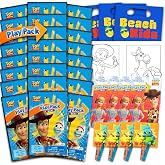 Disney Toy Story Party Favors for Kids Bundle - 24 Mini Activity Packs | Woody &amp; Buzz Mini Play Packs with Coloring Books, Stickers, Goodie Bags, More | Bulk Toy Story Birthday Party Supplies