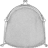 Flip Handbag with Detachable Chain Handbag Shoulder Bag Sparkling Elegant Small Crossbody