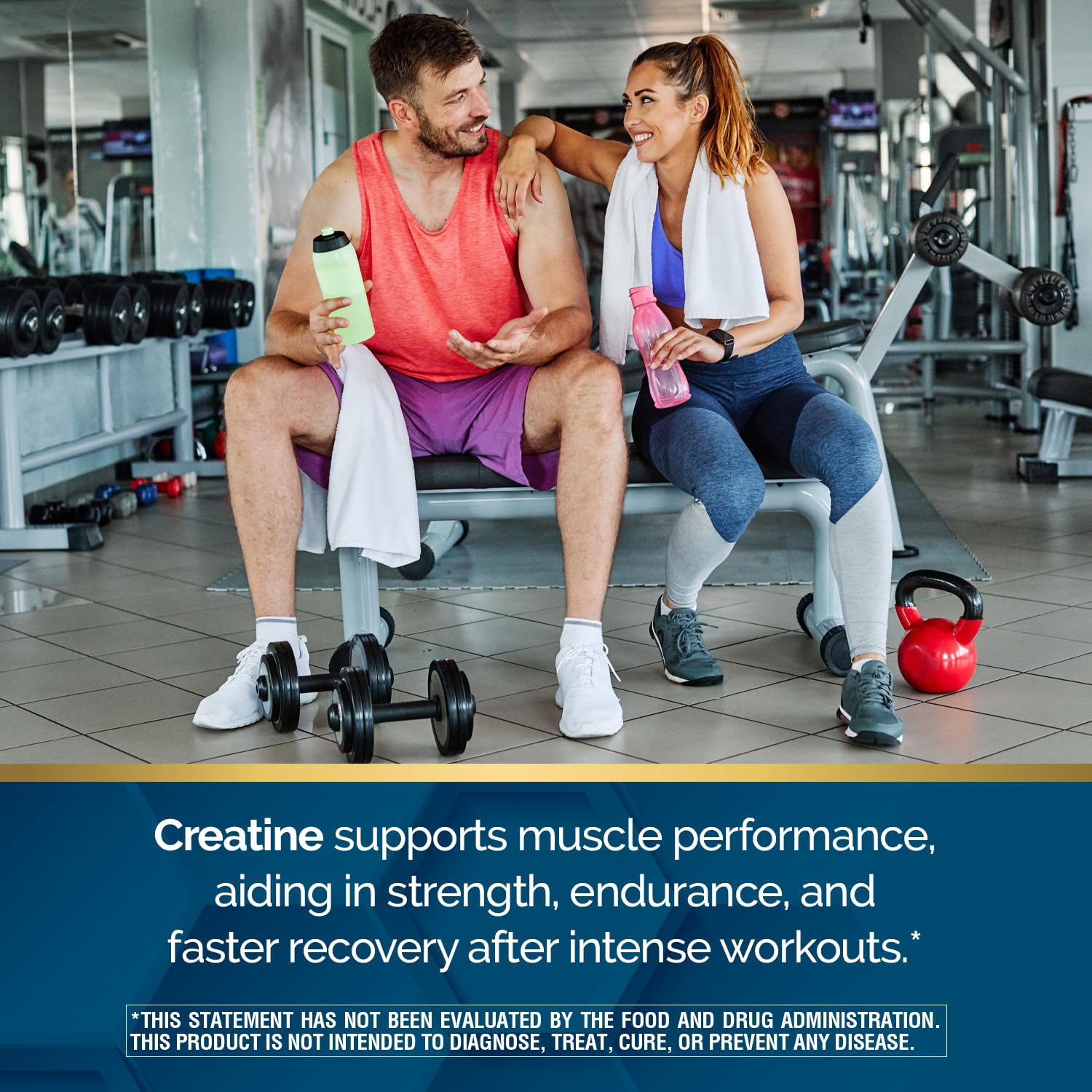Micronized Creatine Monohydrate Powder 5g, Muscle Health, Muscle Energy Production, No Lactose, 5g of Micronized creatine Powder per Serving, 450G, 90 Servings