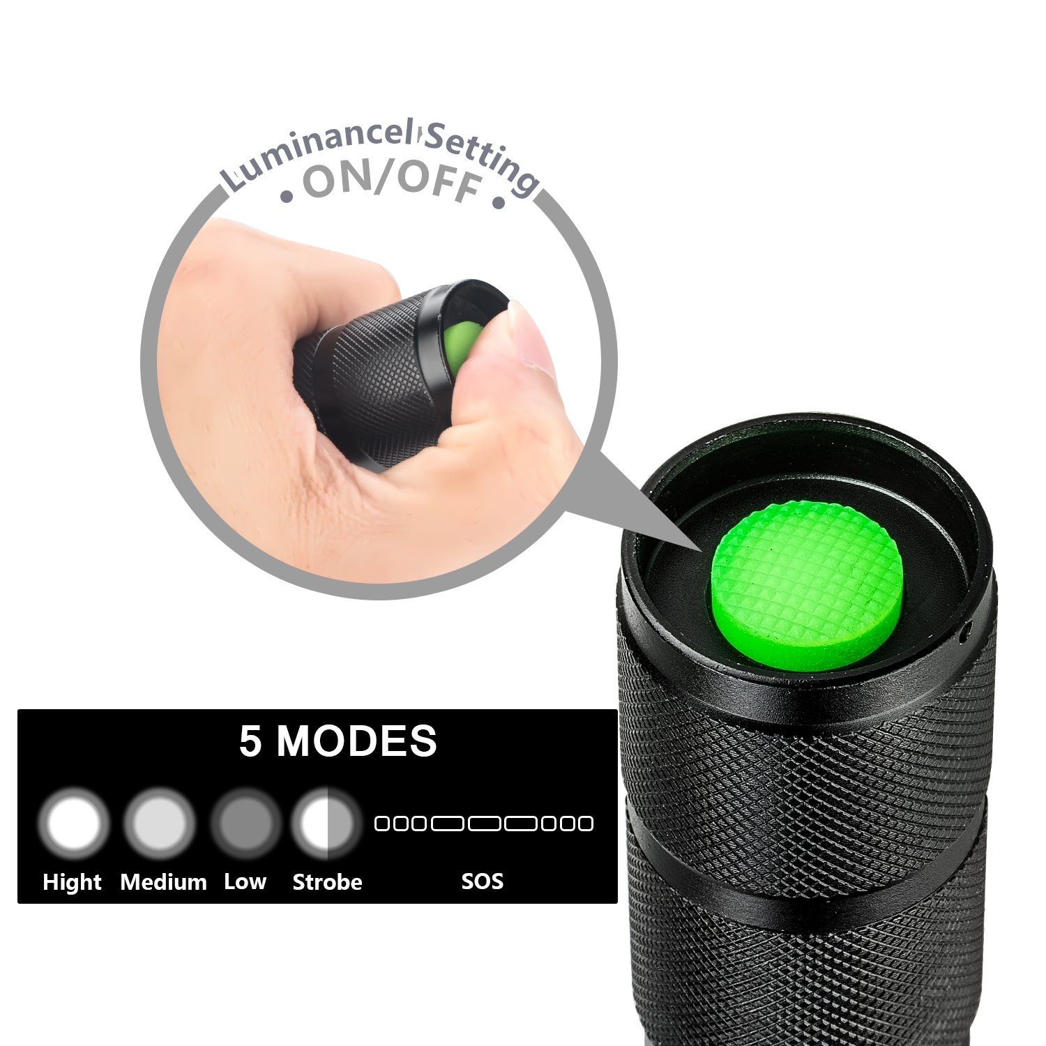 CVLIFE Tactical Flashlight Rechargeable XML T6 LED Torch Light With 18650 Battery & Charger