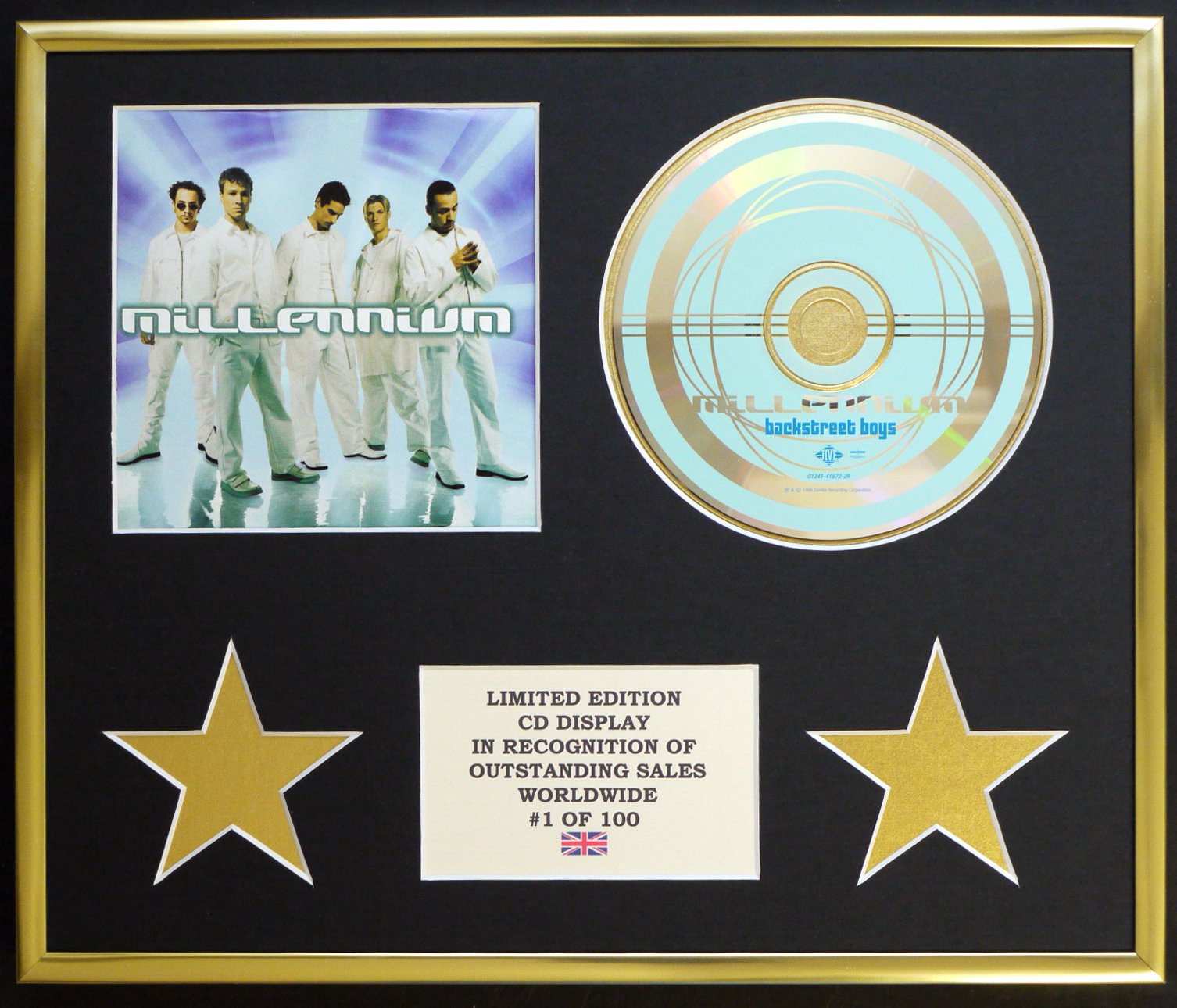 BACKSTREET BOYS/CD DISPLAY/LIMITED EDITION/COA/MILLENIUM