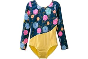 DAXIANG Long Sleeve Gymnastics Leotards for Girls Gymnastics Outfi Dance Unitard Biketards