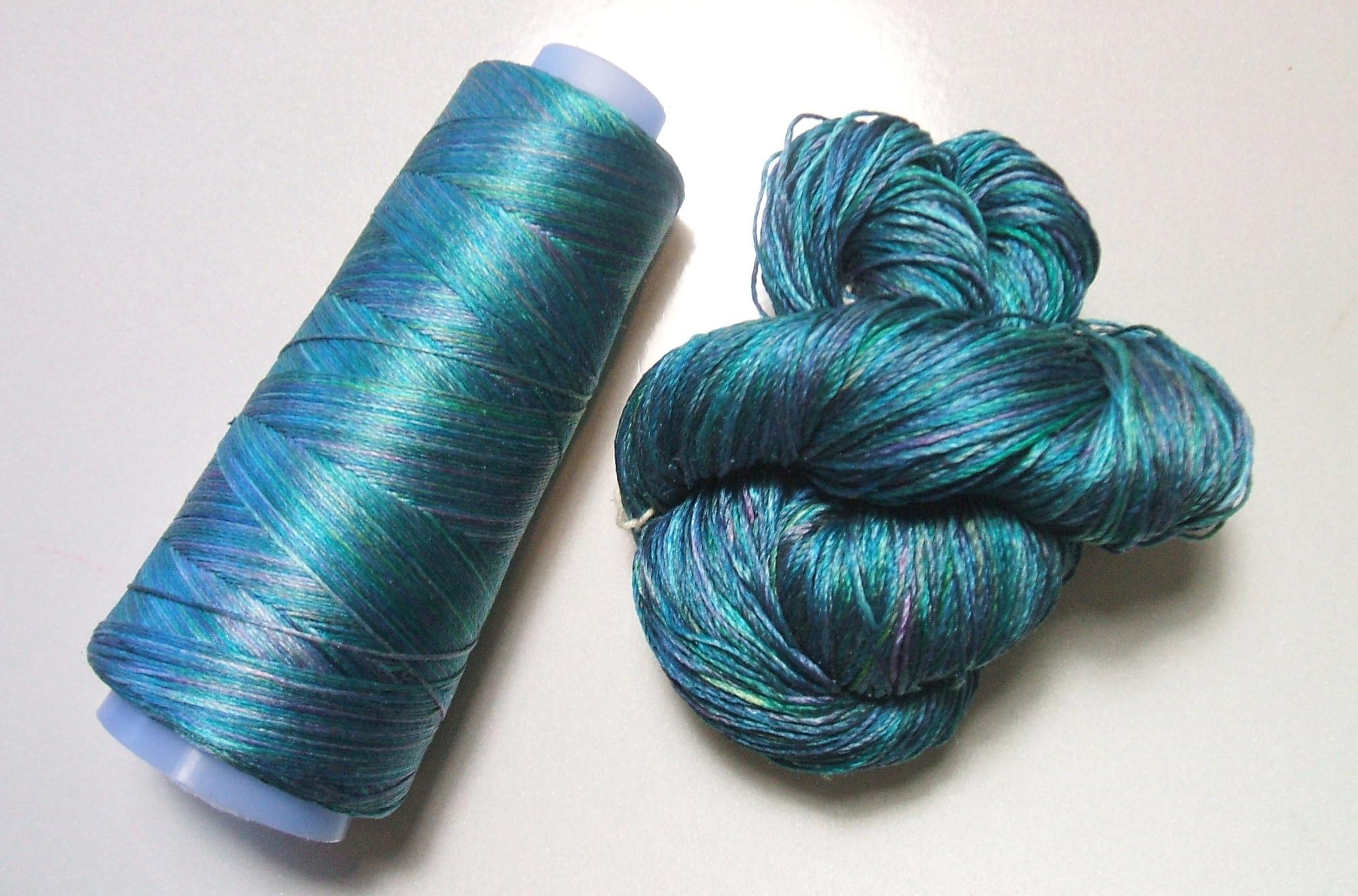100% Pure Reeled Mulberry Silk Cobweb Lace Yarn 50 gm 400 Yard Tranquility 001 Lot C Cone or Hank