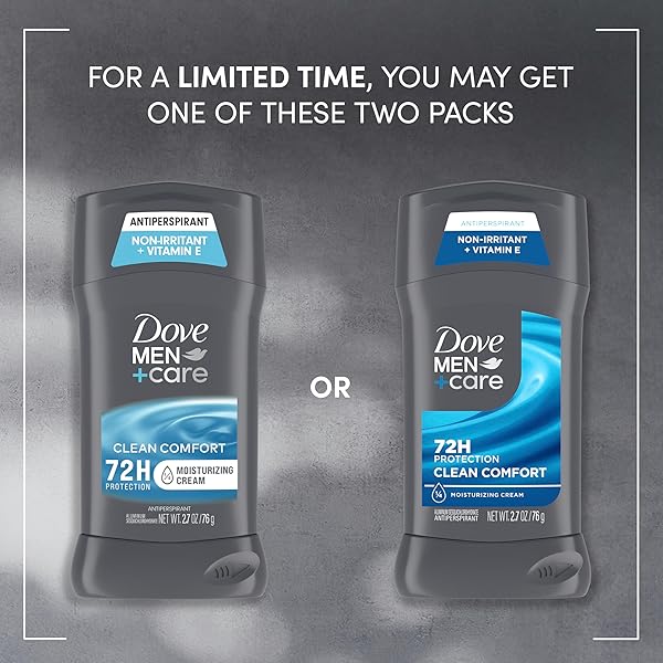 DOVE MEN+CARE ANTIPERSPIRANT DEODORANT STICK CLEAN COMFORT 2.7 OZ