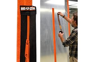RE-U-ZIP® Reusable Dust Barrier Zipper | Fail-Safe™, Replaceable & Lockable | Cost-Effective for Single or Repeated Use | Starter KIT