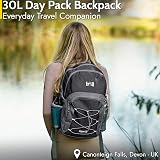 Trail Outdoor Aspen 30L Day Pack Backpack with USB Port Water Resistant view 2