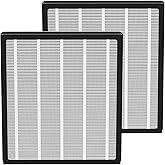 2 Pack Air Purifier Replacement Filter, H13 HEPA Filter, High-Efficiency Air Purifier Filter for Clean Air, Dust, Pollen, and Pet Dander