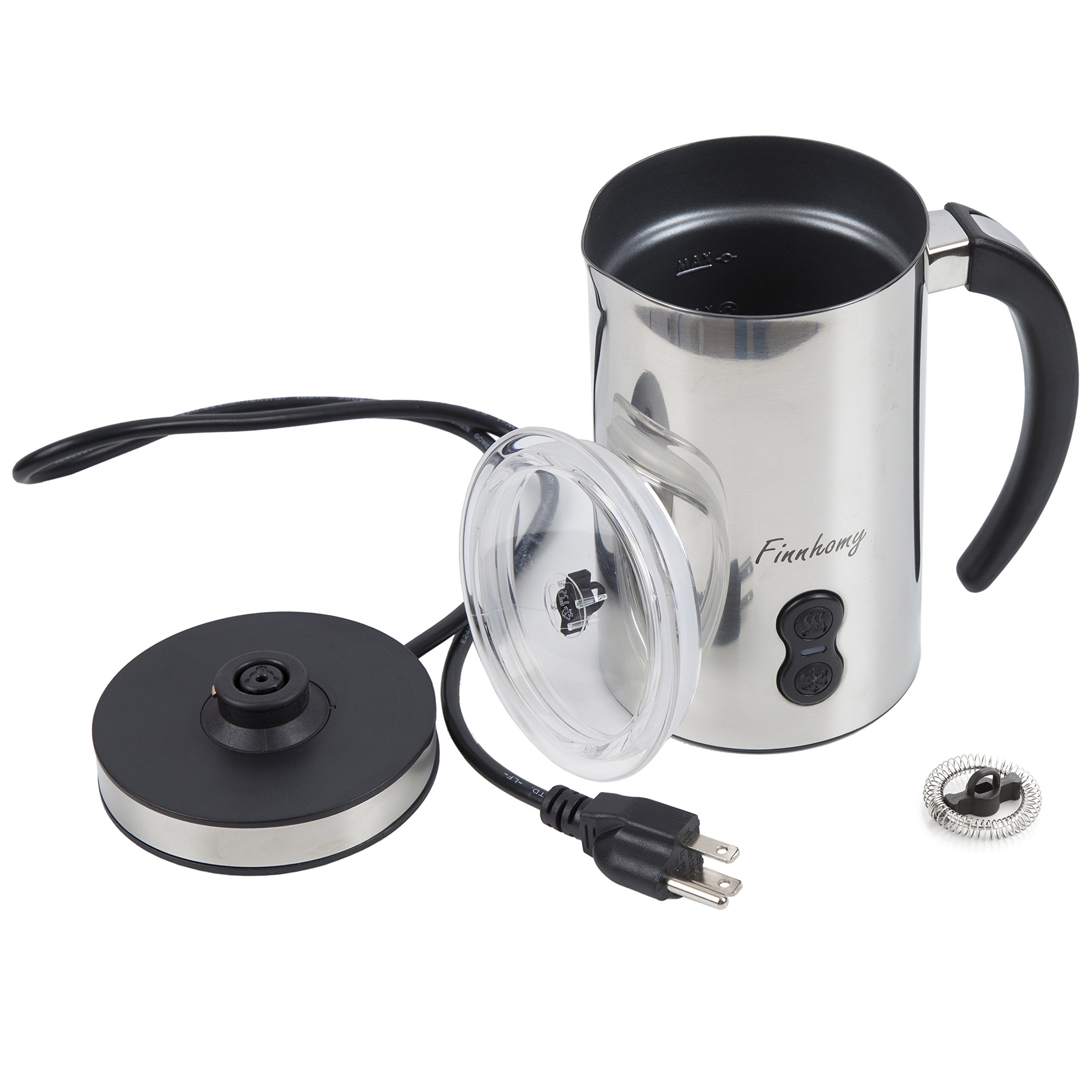 Finnhomy Automatic Electric Milk Frother & Heater 250ml with Hot or