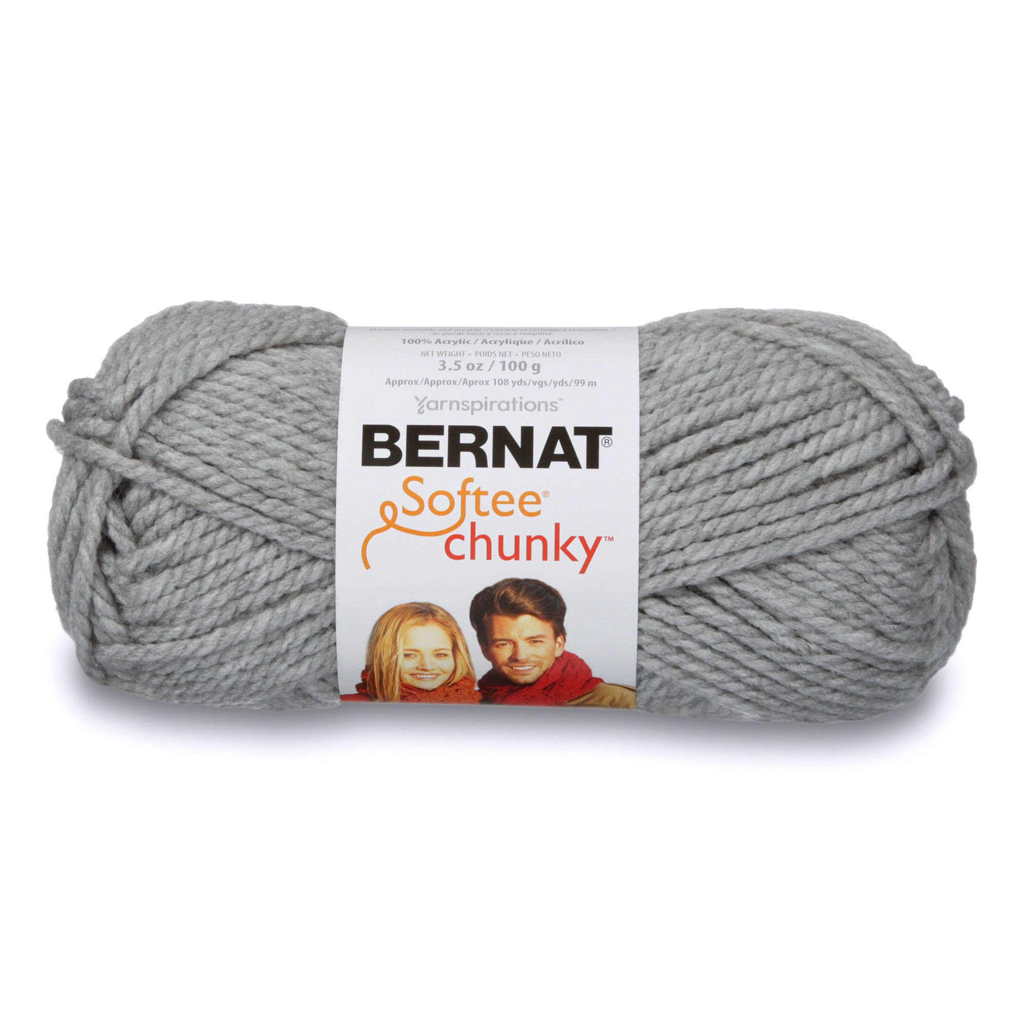 BERNAT SOFTEE CHUNKY -100G- GREY HEATHER โ image 1