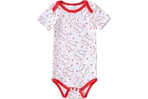 Chichoo Infant Baby Football Baseball Soccer Sport Jersey Outfit Costume Bodysuit Interlock 195 Gsm 0-24 Months