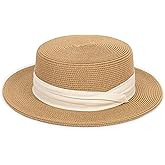 Beach Sun Hats for Women - Wide Brim-UPF 50+ UV Protection-Summer-Straw Hat Foldable Boater-Fedora Hats S/M