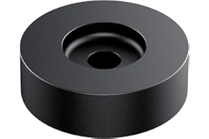 FEKTIK 45 RPM Adapter, for 7 Inch Vinyl Record Players and Technics Turntables, Solid Aluminum Dome 45 Adapter (Black)